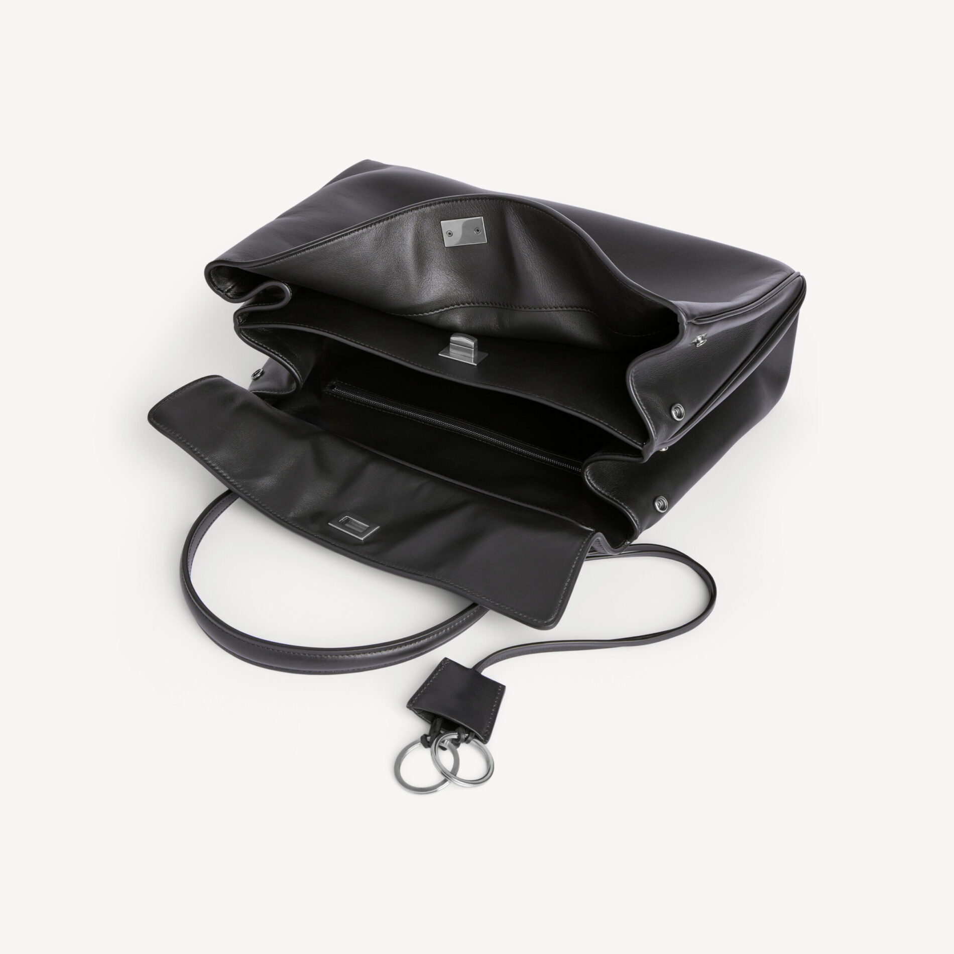 보부상 출근용 데일리 이태리 소가죽 로데오 스타일 토트 숄더 백 - 이미지 6