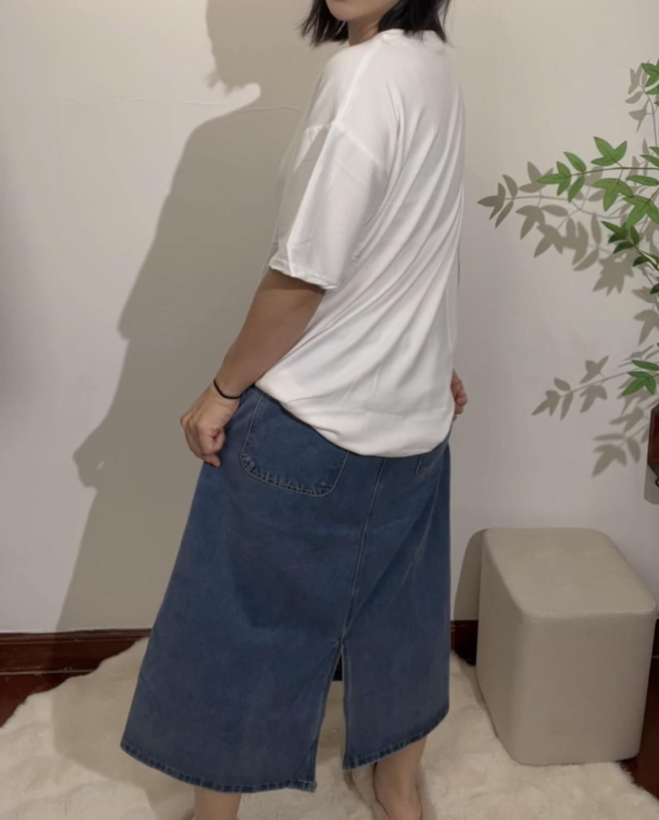 여성 자수 반팔티 루즈핏 면티 데일리 여름 티셔츠 빅사이즈 - 이미지 5